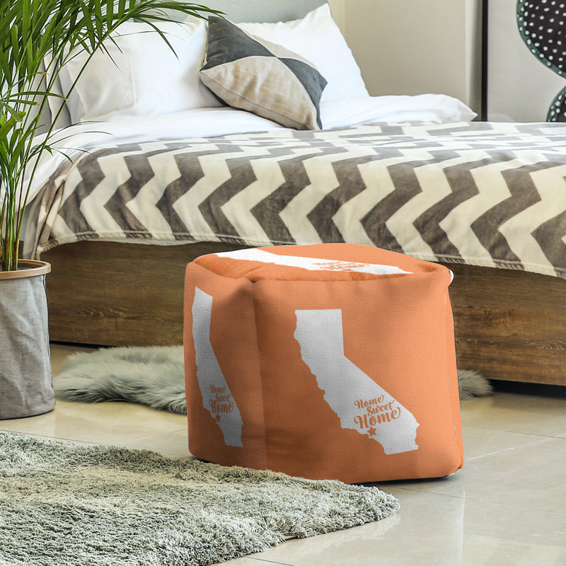 Repose-pieds à cubes los angeles the home, Orange