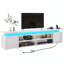Meuble télé / console multimédia pour téléviseur avec prises de courant, ports USB et bandes lumineuses à DEL-873787172-974977915
