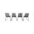  Neil Chair Stacking Patio Dining Chair/ Restaurant Chair (Set of 4)-66965417