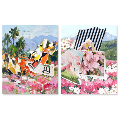 Tropic Bloom Set Landscape & Nature Canvas Print by Oliver Gal, Black Frame, 16 x 20