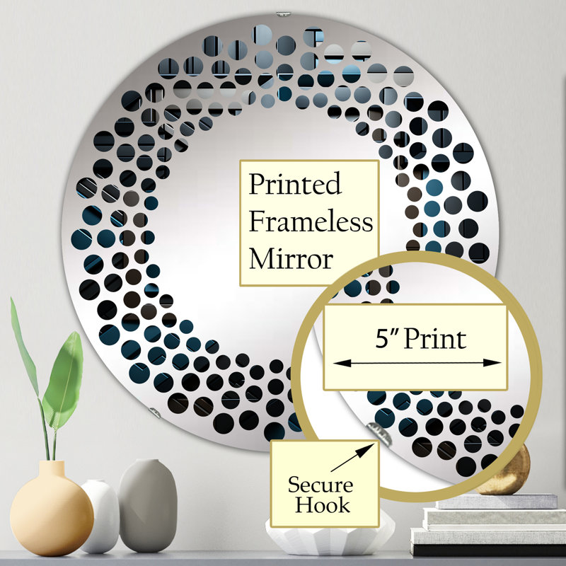 Cesilia Circle Mirror, 23.6" x 23.6"