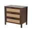 3-Drawer Boho Nightstand With Power Outlet-753417761