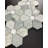 Mfl Ming Green and Thassos White Large Flowers Pattern Marble Novelty Mosaic