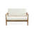 Wood Patio Conversation Set With Cushion-193123927-193123930