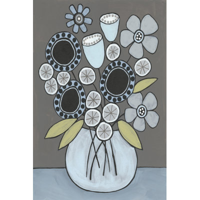 Happy Garden Flowers I by Regina Moore - Wrapped Canvas Print