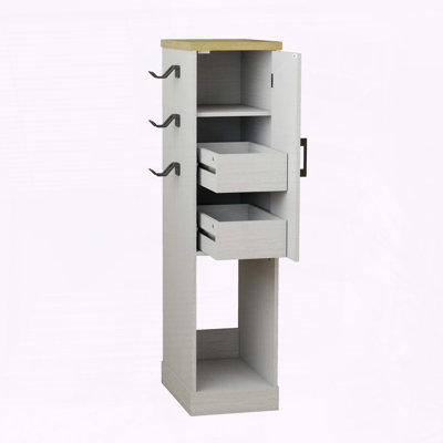 44.5 Slim AV Media Stand with Drawers and Hooks