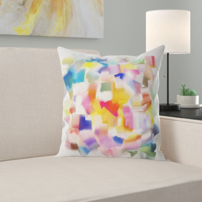 Abstract Reversible Throw Pillow