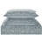 Ensemble d'édredon réversible en microfibre bleu Arezzo 6 pièces-75192512
