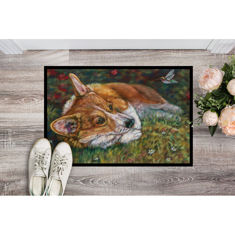 Walkerton Non-Slip Outdoor Doormat, Rectangle 1'6" x 2'3"