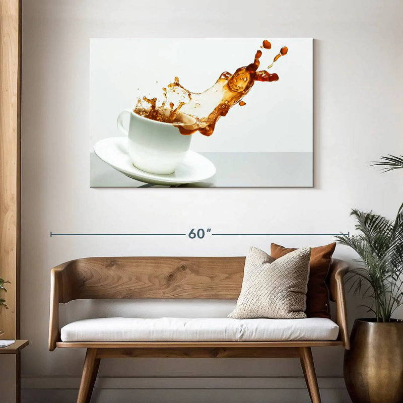Yarlin Coffee Cup Splash, 30" H x 45" W