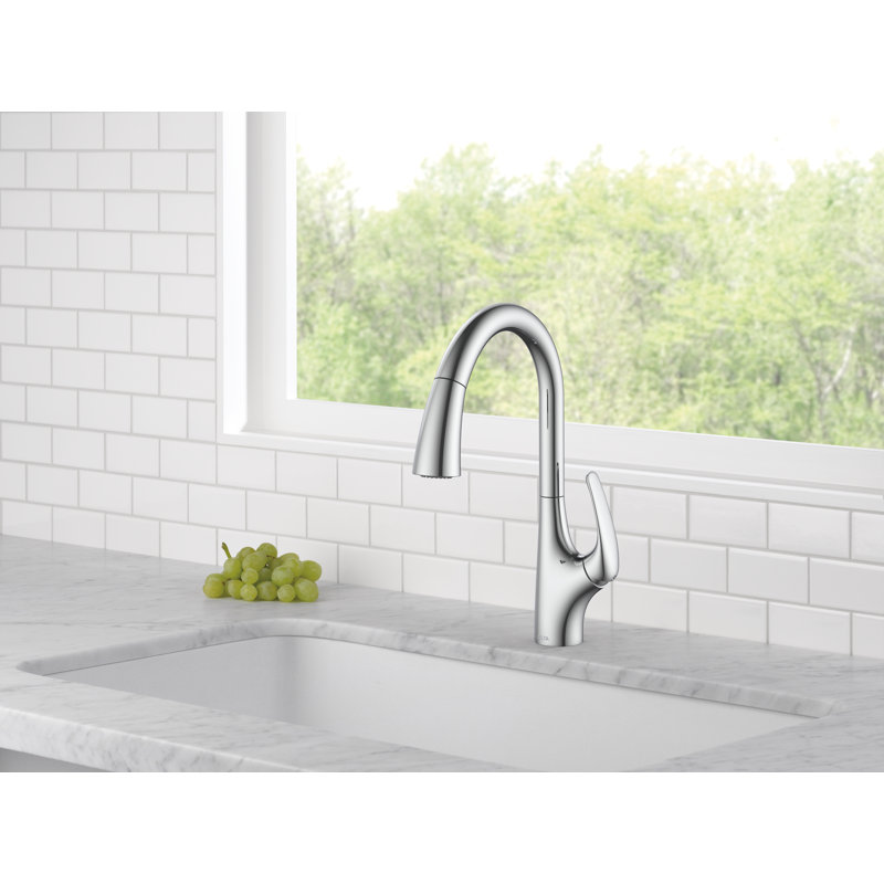 Pull Down Single Handle Kitchen Faucet, Chrome
