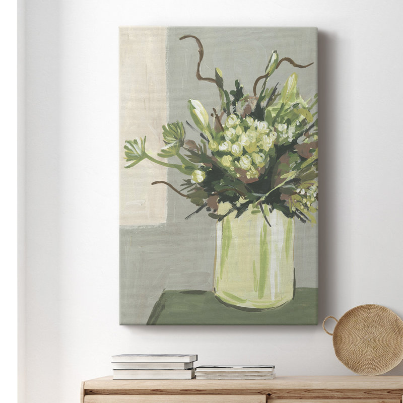 " Elegant Floral I ", 32" W x 48" H