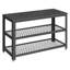 3-Tier Shoe Bench with Metal Mesh Shelves-884150672
