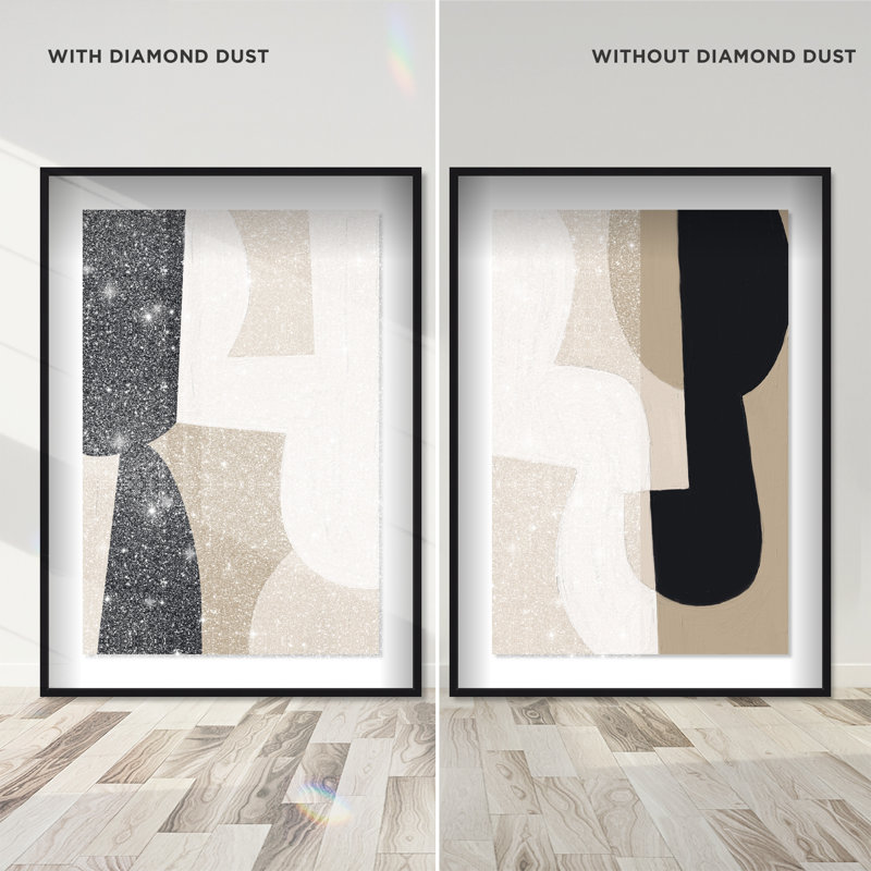 El Modernista Set Shadowbox Abstract Print by Oliver Gal, Black Frame, 10 x 15, 11.5"H x 16.5"W, Black Shadowbox