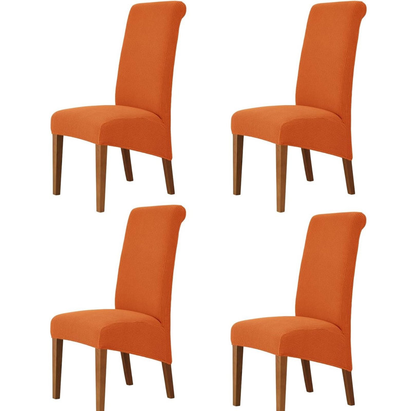 Dining Chair Slipcover, Bright Orange