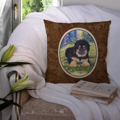 Tibetan Mastiff Outdoor Throw Pillow