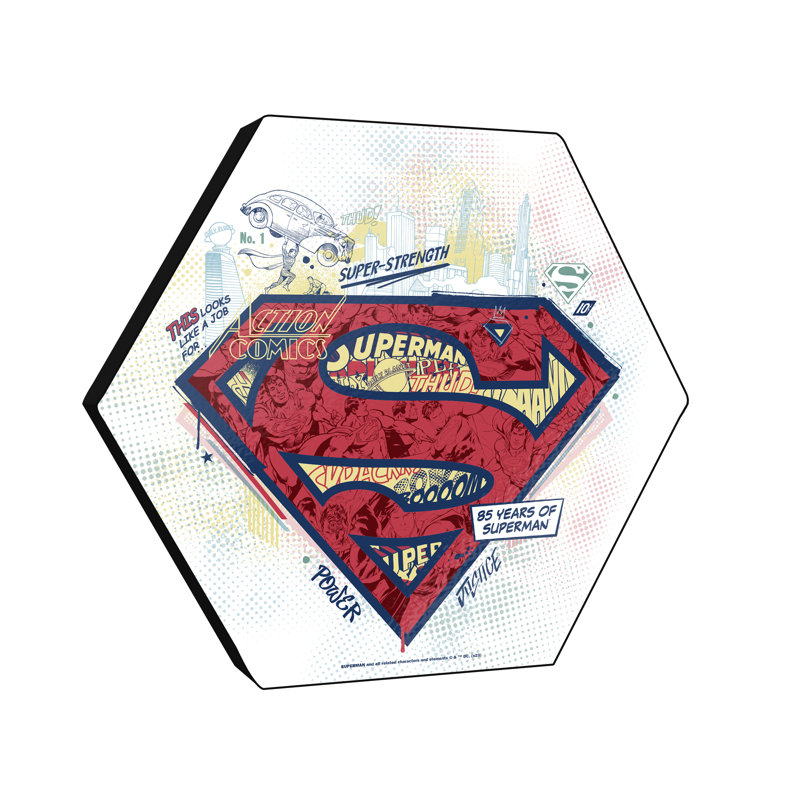 Impression sur bois Superman (85Th - Pois)