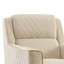 Chaise d'appoint moderne avec structure en bouleau massif et ressorts ensachés