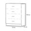 Tunis 4 Drawer Chest Grey-904438832