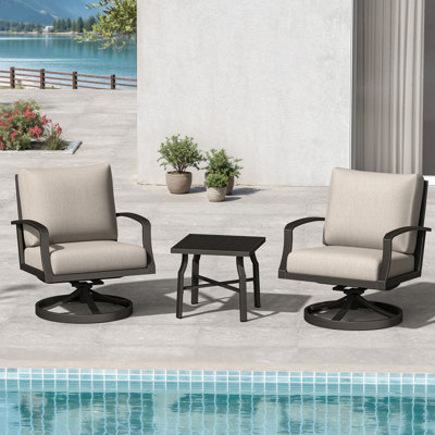 Ensemble canapé 5804 - 2 fauteuils pivotants + 1 table d'appoint