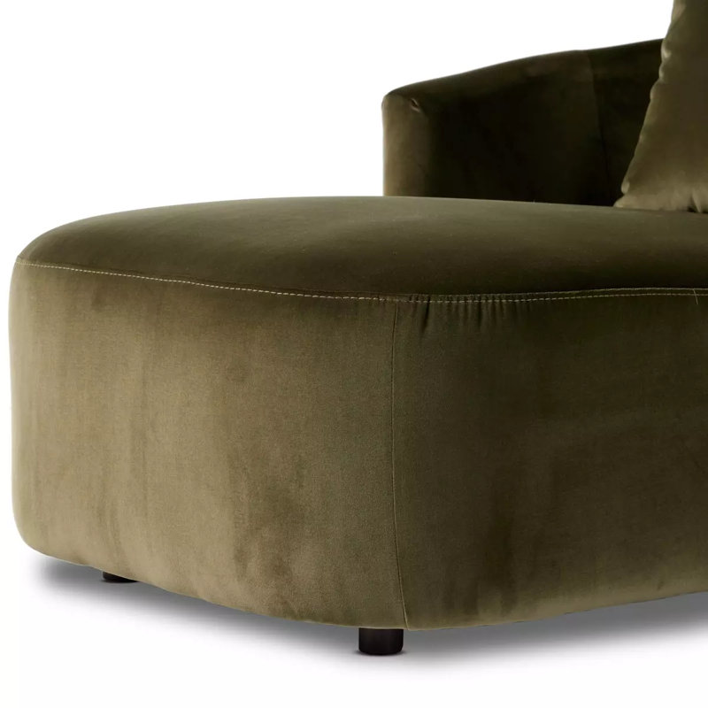 Farrah Chaise Lounge, Surrey Olive 76.8% Cotton/23.2% Polyester