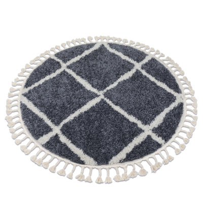 Round Winegar Geometric Area Rug