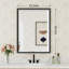 Miroir de salle de bain mural biseauté-1281742256