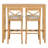48"Rectangular Wood Bar Height Dining Set