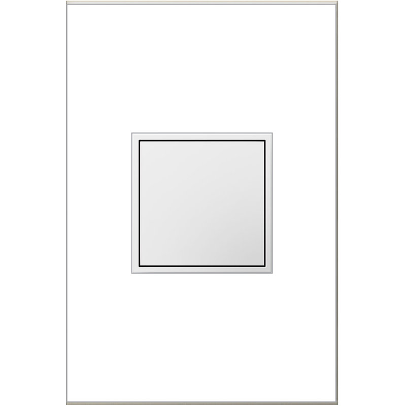 Adorne 15A 1-Gang Tamper-Resistant Pop-Out Outlet, White
