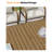 Patio Dining Table Rectangular Table for 6 Aluminum All-Weather for Backyard Garden and Poolside (Brown)-90005384-90005395