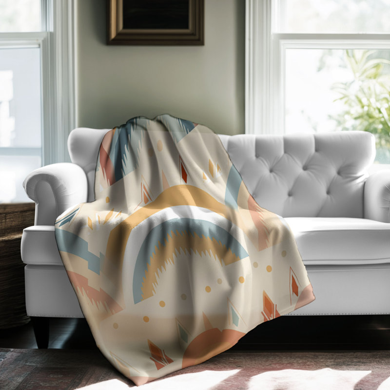 Jeté bohème kaléidoscope Boho, 50 po x 60 po