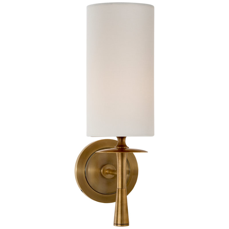 AERIN Drunmore Single Sconce, Antique Brass