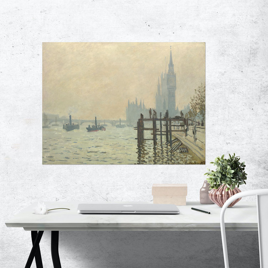 Leinwandbild The Thames Below Westminster von Claude Monet