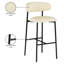 Tabouret de bar rembourré en cuir Lupita-840074840-840074842