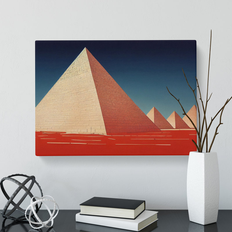 Awesome Pyramids - Wrapped Canvas, 40cm H x 60cm W x 3cm D