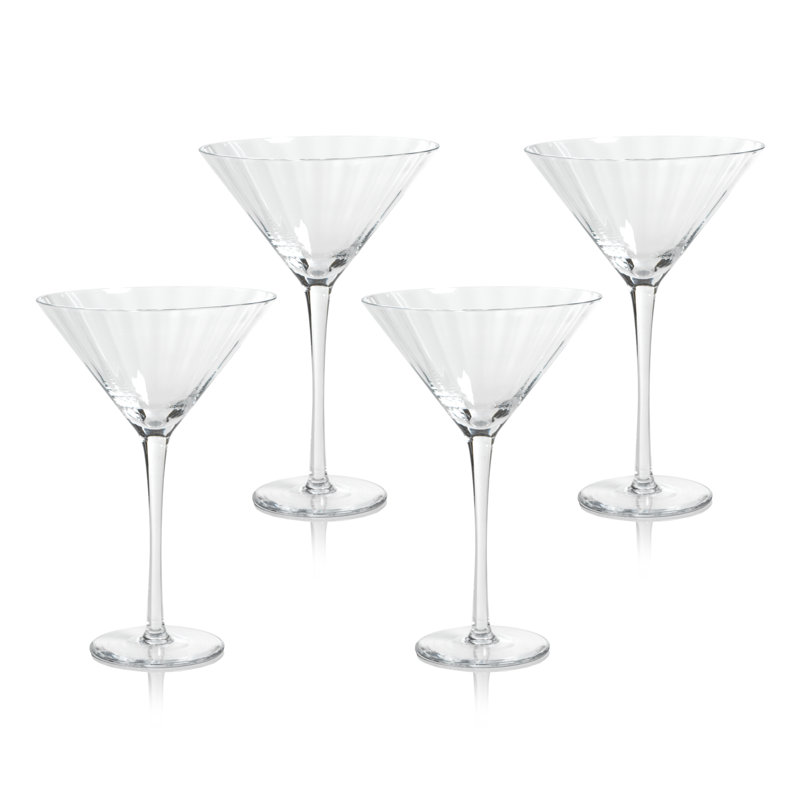 Verres à martini Boulder Optic, ensemble de 4, Transparent