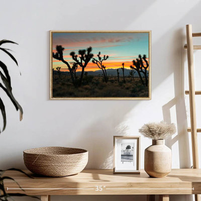 Coucher de soleil sur le parc national de Joshua Tree