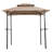 Outdoor Grill Gazebo 8 X 5 Ft, Shelter Tent, Double Tier Soft Top Canopy And Steel Frame With Hook And Bar Counters,Khaki