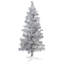 Artificial Tinsel Christmas Tree - 3' - Silver-719482969