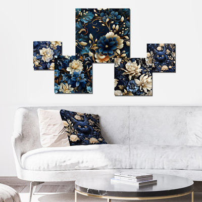 Claudia - Floral Wall Decor Set Of 5