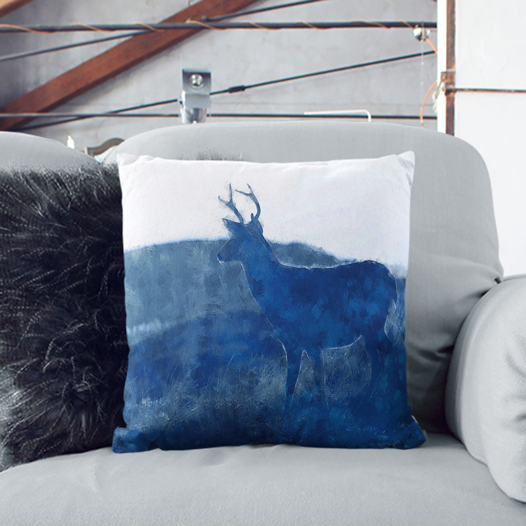Deer upon the Hill Cushion with Filling