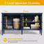 Buffet de 58 po de largeur avec 2 tablettes réglables et 4 portes Collynns-1571314854