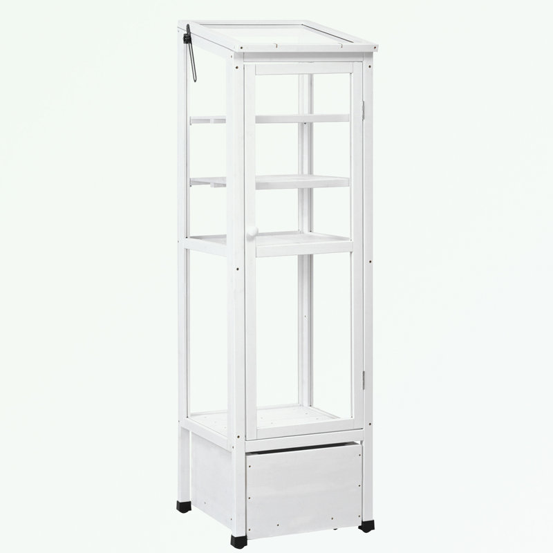 Banc de rempotage avec boîte de rangement mobile et tablettes réglables, Blanc