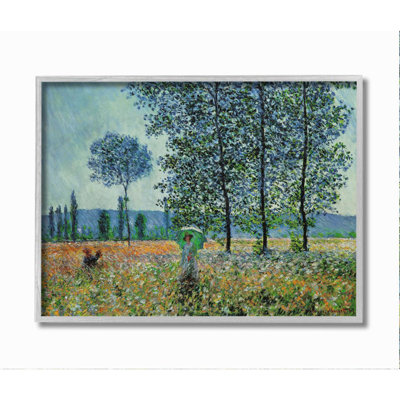 " Classic Monet Felder Woman With Parasol " by Claude Monet