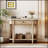 Narrow Console Table With Curved Corners, Retro Entryway Table With Top Drawer And Open Shelf For Versatile Storage And Elegant Design-916862842