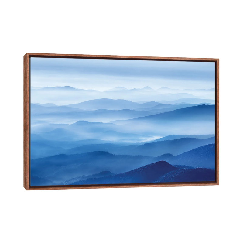 Rhythm Of Mountains by Mei Xu - Floater Frame Print on Canvas