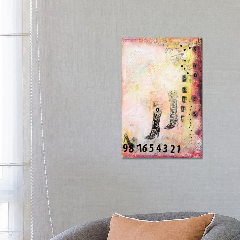 We Love Shoes I by Deb Chaney - Print on Canvas, 66.04 cm H x 45.72 cm W x 1.91 cm D, Wrapped Canvas