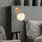 Elegant Wall Lamp, Modern Gold Finish, 9.8 x 9.4 x 9.4 inches | Durable Metal Body with Glass Cap | E14 Socket, Max 40W | Perfect for Scandinavian and Glam Home Décor, Stylish Lighting Solution for Any Room-976671341-976672963