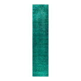 Overyed One-of-a-Kind Runner 2'7" X 11'8" Hand Knotted Area Rug