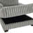 Upholstered Light Gray Faux Fur Chaise Lounge Sofa Bed Couch with Cup Holder and Throw Pillows-313184263-308756542